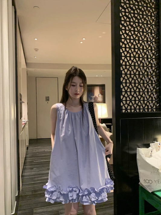 Ruffled Hem Babydoll Dress