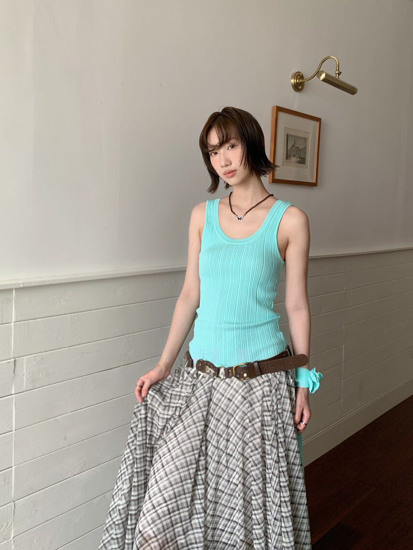 Ribbed Knit Tank Top