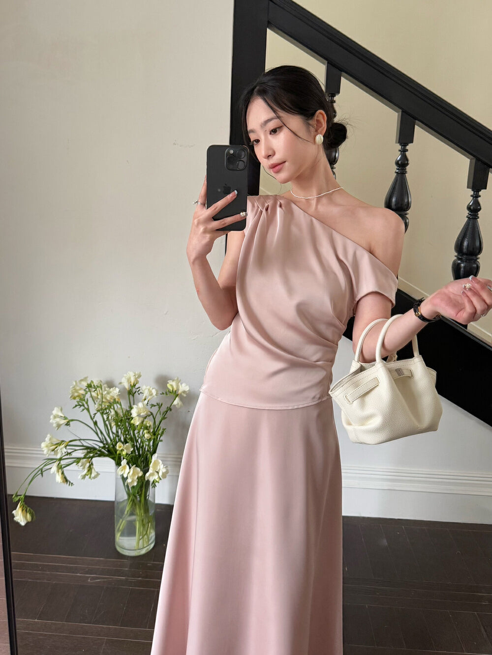 Luna Satin Two-Piece Set