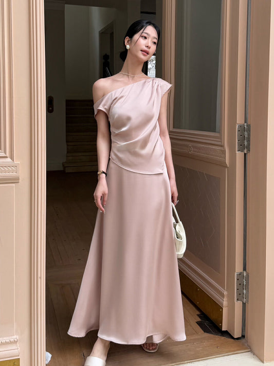 Luna Satin Two-Piece Set