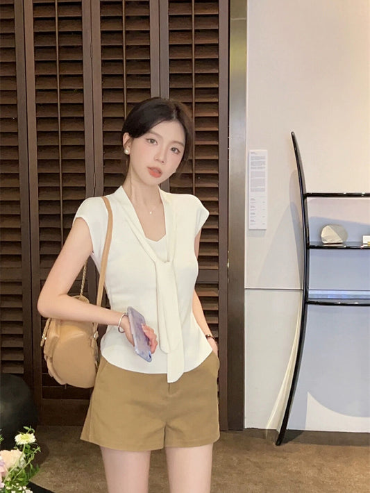 Knit Tie-Front Top