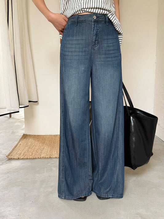 Orin Soft-Drape Wide Leg Denim
